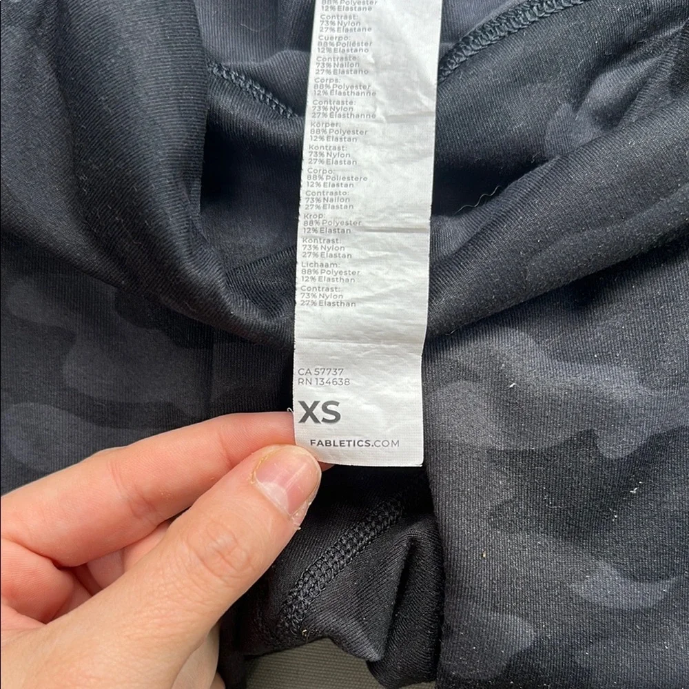 Fabletics Charcoal Camouflage Leggings - Picture 4 of 7